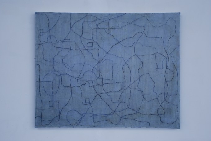 The First Farewell. Oil and charcoal on canvas, 102 x 127 cms. 2007.