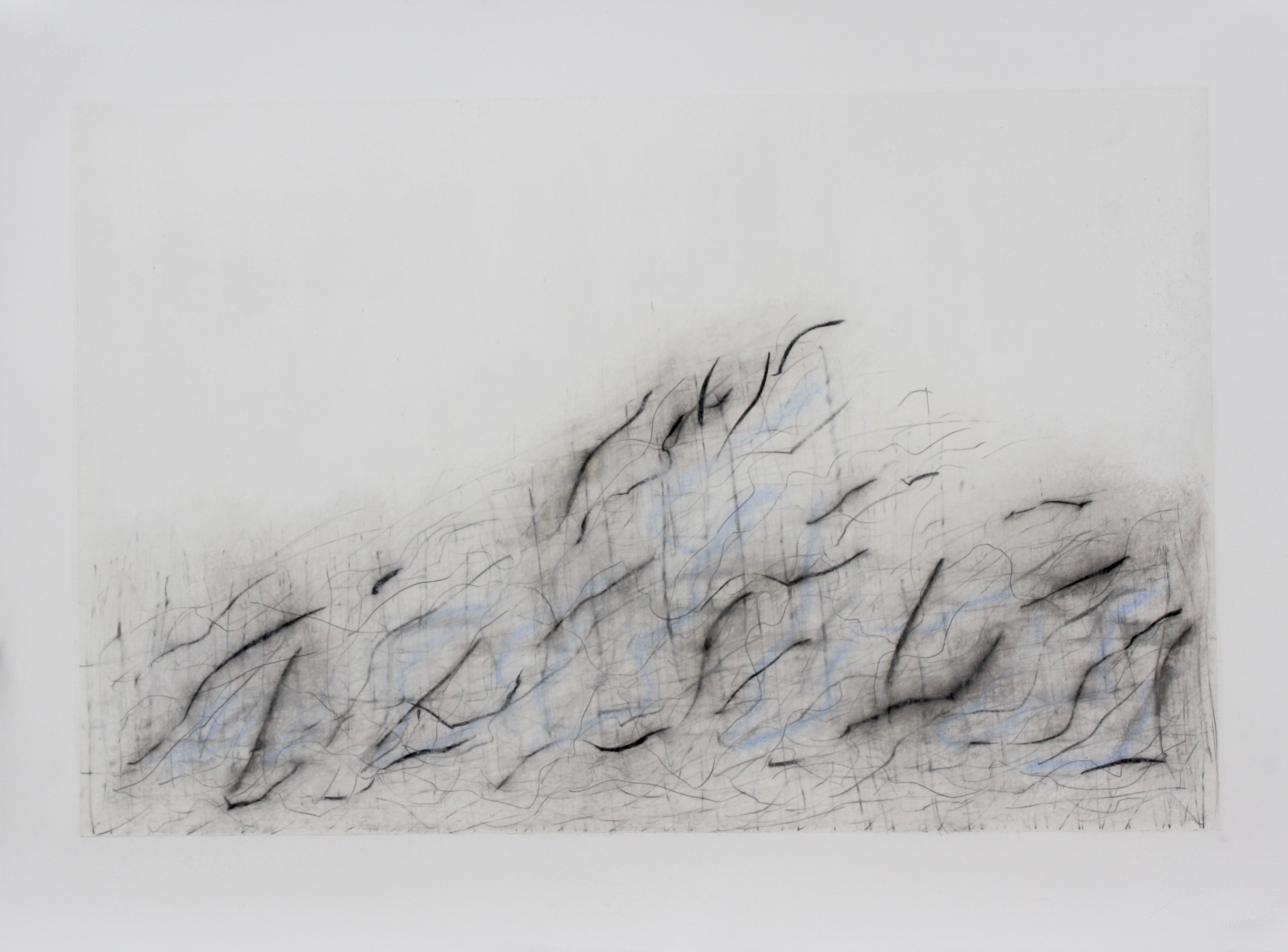 Robinson_Fiona Debussy La Cathédrale Engloutie/Sunken Cathédral. Graphite charcoal and mixed media 76 x 56cms